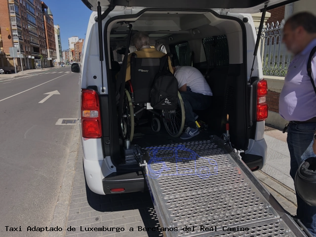 Taxi accesible de Bercianos del Real Camino a Luxemburgo